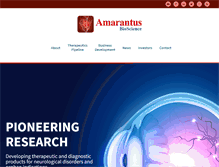 Tablet Screenshot of amarantus.com