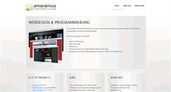 Desktop Screenshot of amarantus.de