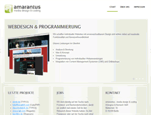 Tablet Screenshot of amarantus.de